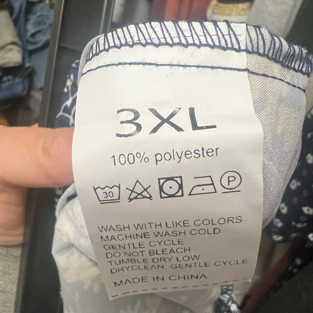 Womens floral 3X wide leg pants NWOT - Picture 4 of 7